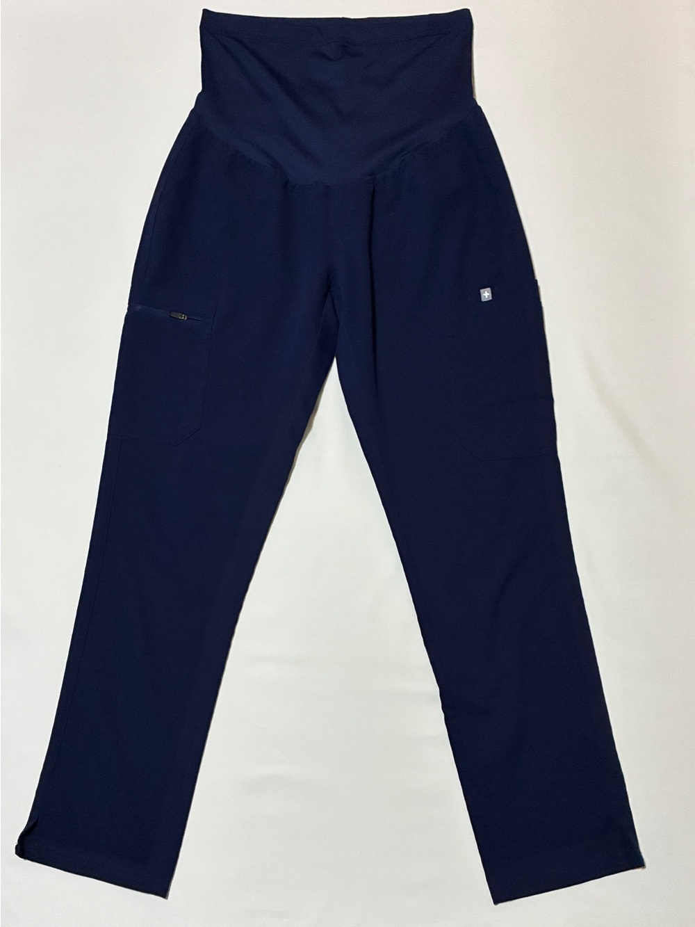 FIGS Kade Maternity Straight Leg Scrub Pants; Navy; Size Small; 29.5” inseam